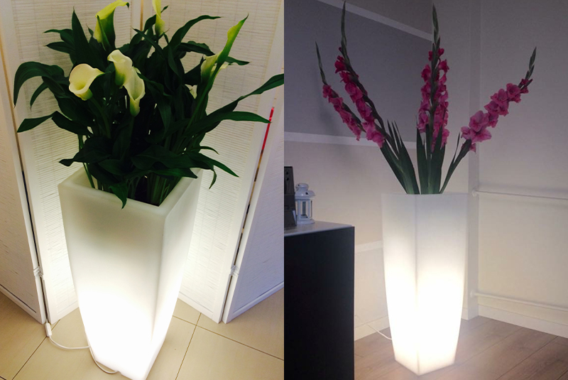 Donica ogrodowa Juno 75cm z podświetleniem