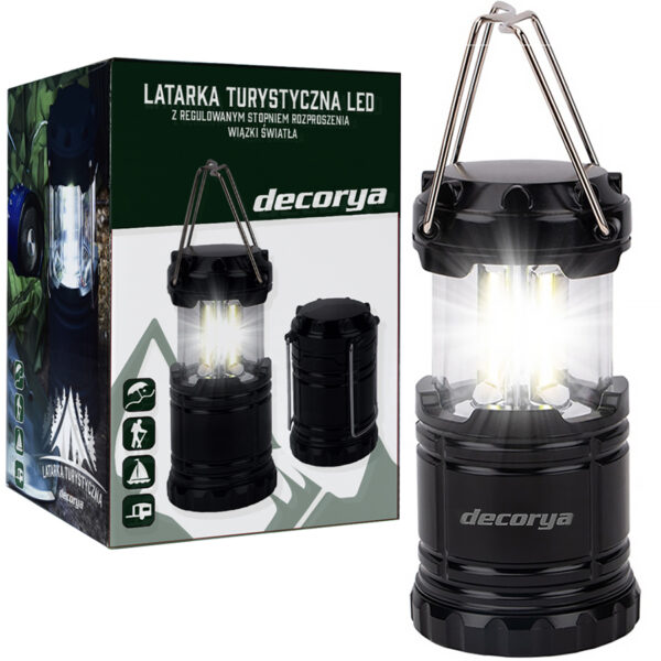 Lampka turystyczna LED C07 3W 4500K na baterie AA - Decorya.pl