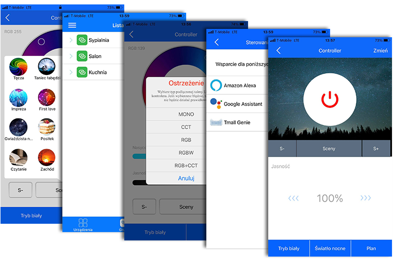 Sterownik LED Wi-Fi do taśm LED 12V 5IN1STER