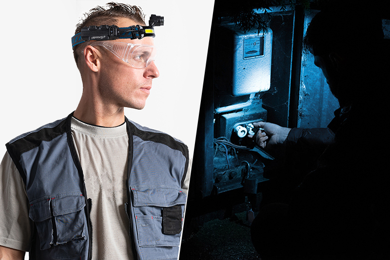 Latarka czołowa LED Zoom z czujnikiem ruchu LZ01 DECHLZOOM01