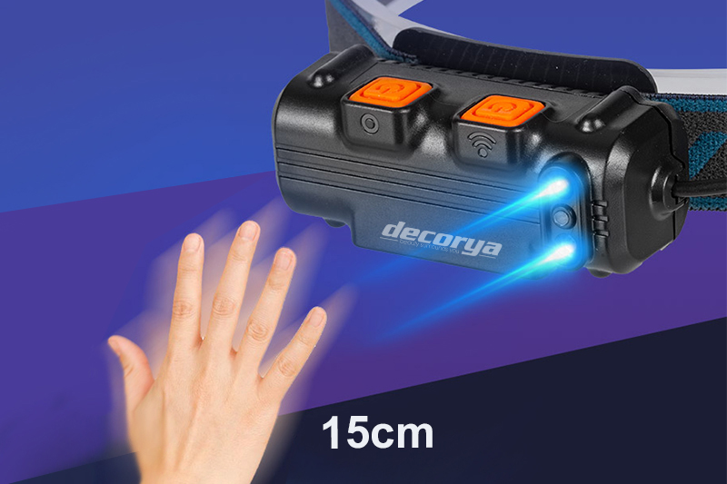 Latarka czołowa LED Zoom z czujnikiem ruchu LZ01 DECHLZOOM01