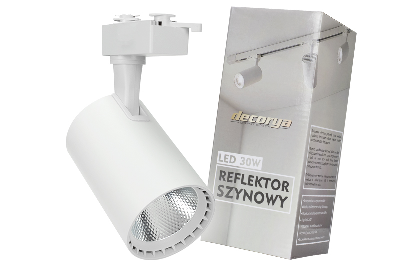 Reflektor szynowy LED biały