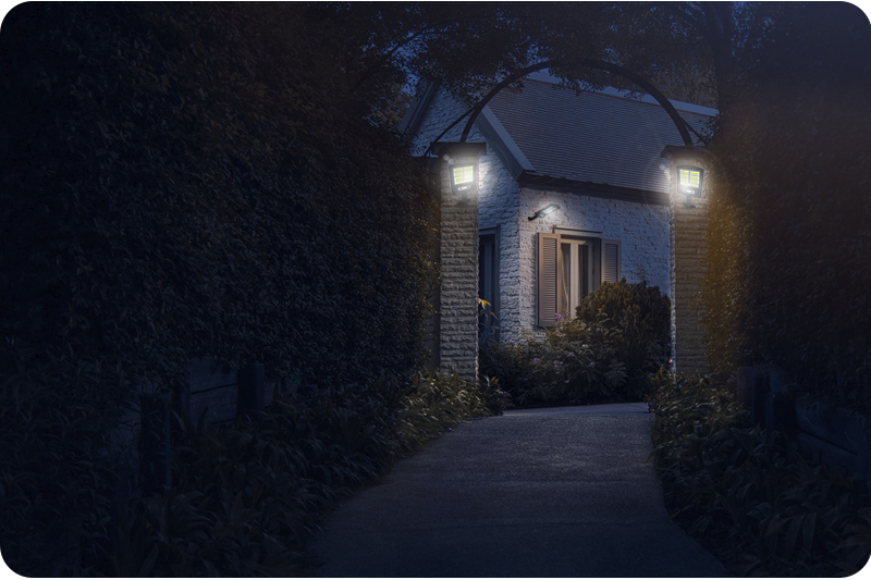 Uliczna lampa solarna LED 32W z czujnikiem ruchu i zmierzchu DecRemUlMinSol01