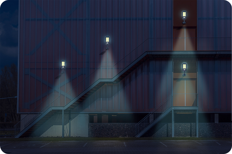 Uliczna lampa solarna LED 32W z czujnikiem ruchu i zmierzchu DecRemUlMinSol01