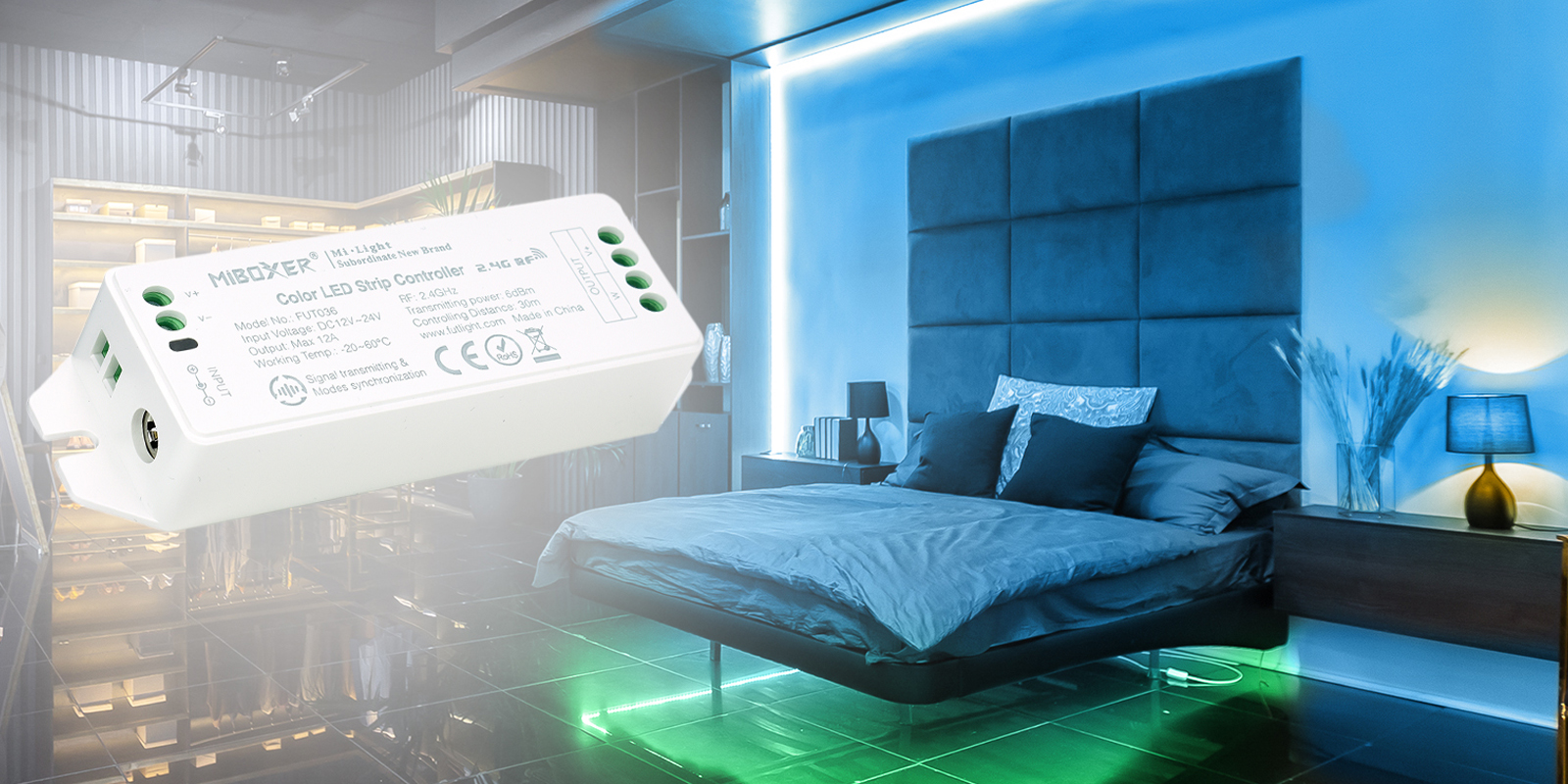 Sterownik LED radiowy do taśm LED RGBW 12V