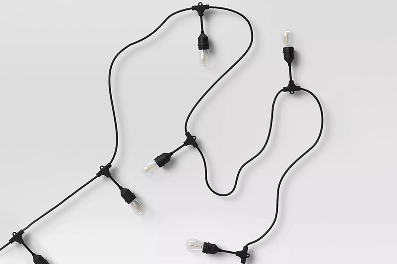 Girlanda świetlna ogrodowa GZ01 10m z żarówkami E27 DecGirlZar1PM