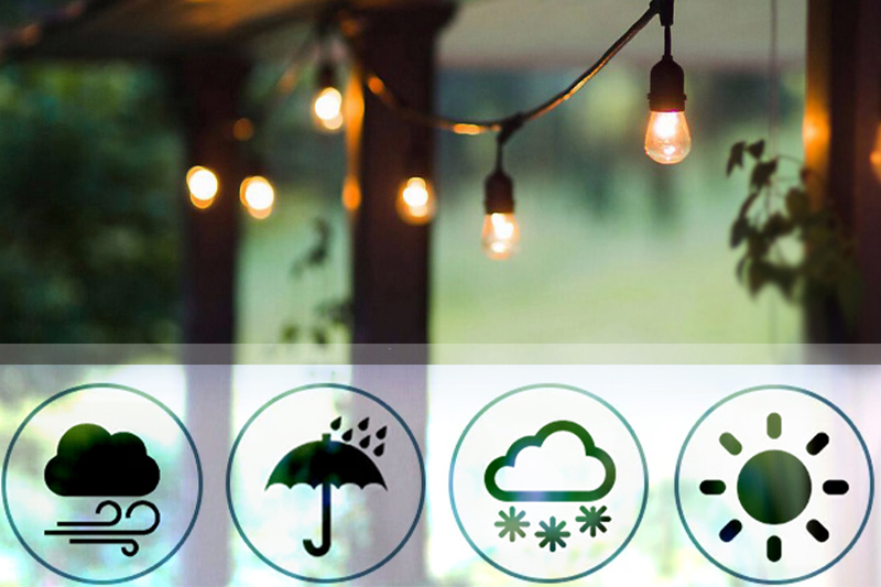 Girlanda świetlna ogrodowa GZ01 10m z żarówkami E27 DecGirlZar1PM