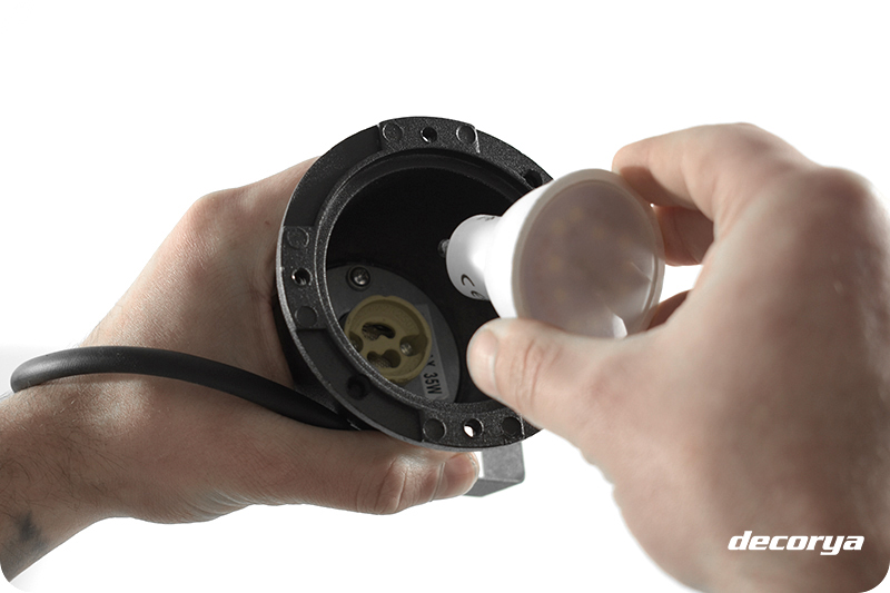 Reflektor ogrodowy wbijany RB01 na żarówkę GU10 DecRefBush01