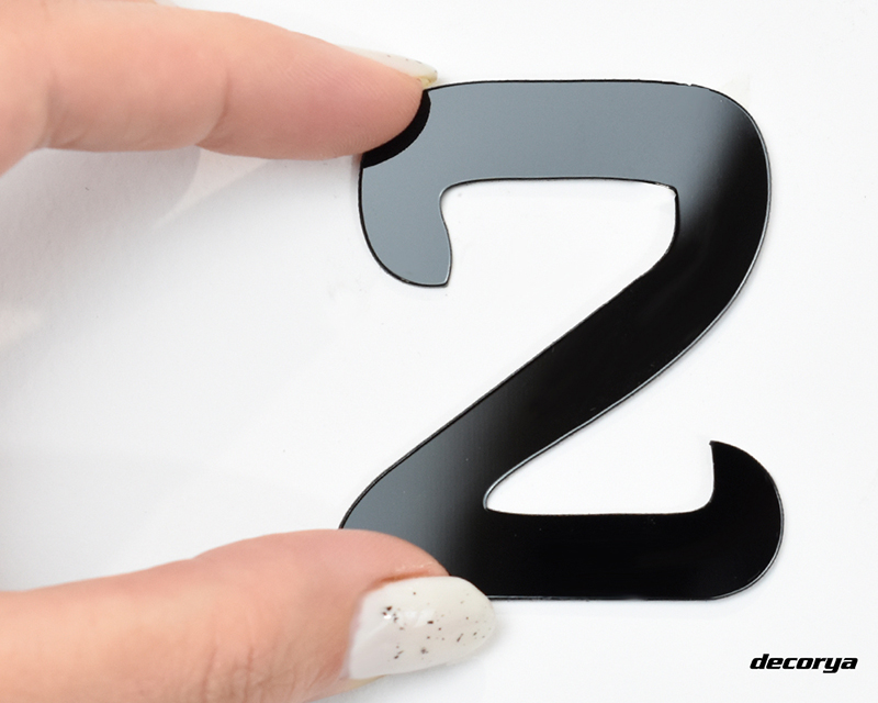 Zegar płynący naklejany na ścianę ZW01 Decorya - czarny ZGDECWALL01_BK