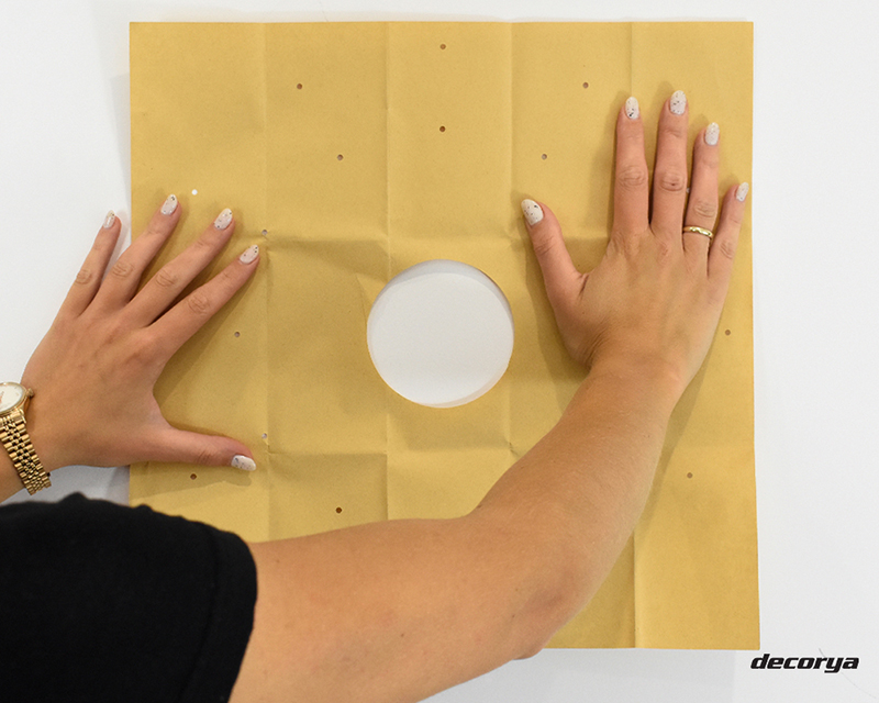 Zegar płynący naklejany na ścianę ZW01 Decorya - czarny ZGDECWALL01_BK