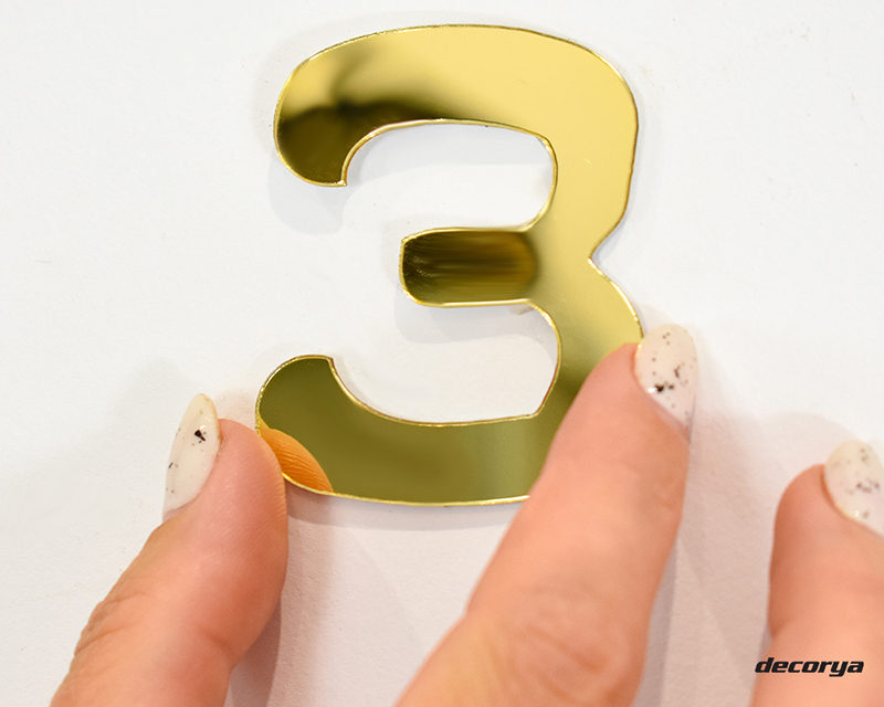 Zegar ścienny naklejany ZW01 Decorya ZGDECWALL01_GD