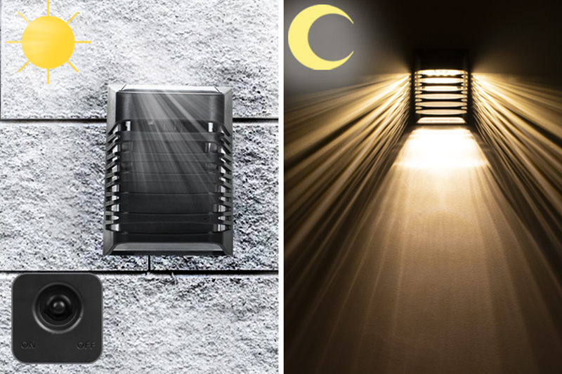 Kinkiet solarny LED z czujnikiem zmierzchu KSZ04