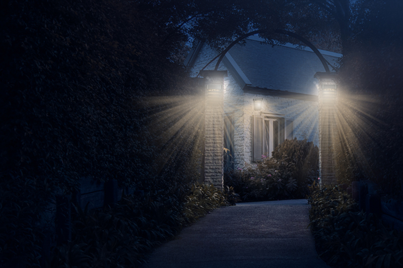 Kinkiet solarny LED z czujnikiem zmierzchu KSZ04