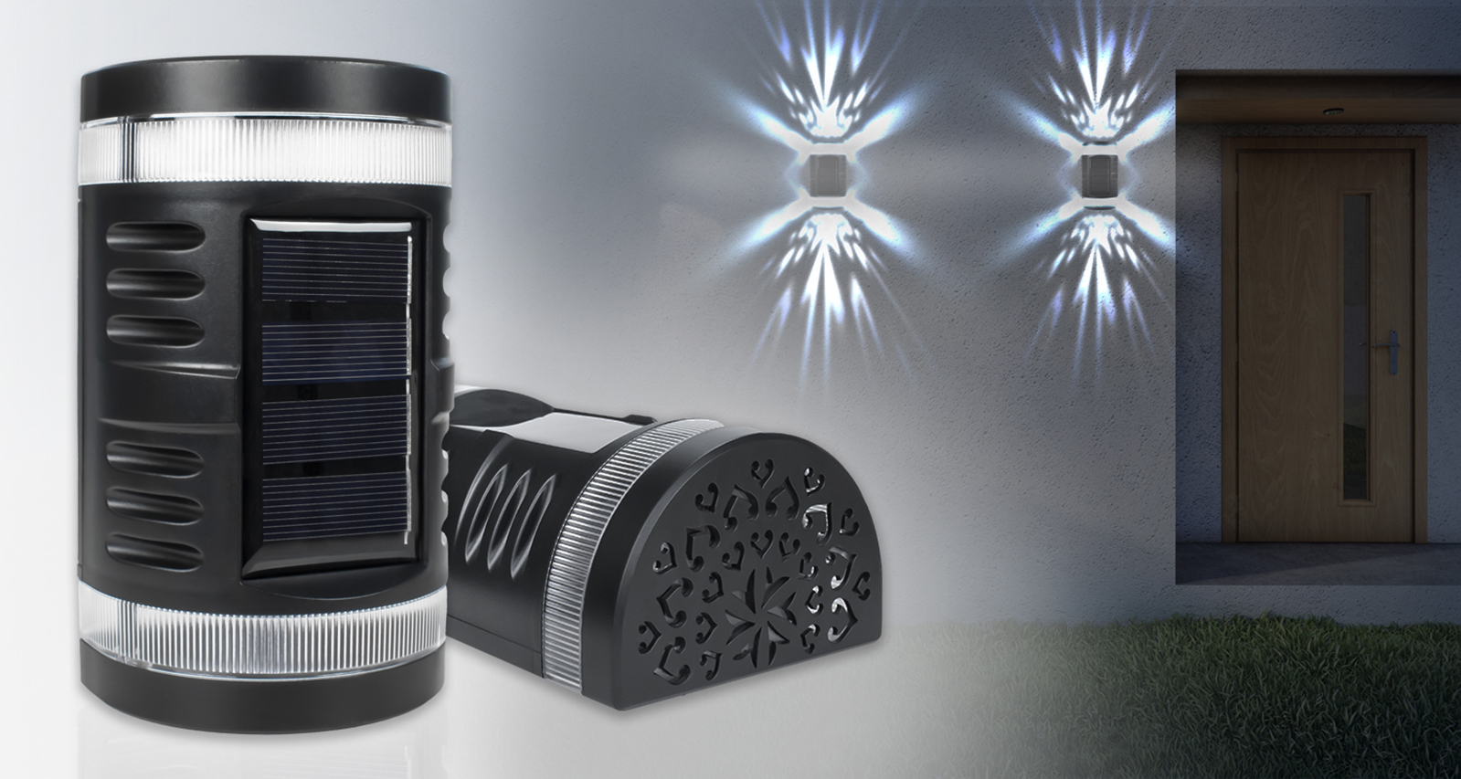 Kinkiet solarny LED z czujnikiem zmierzchu KSZ05