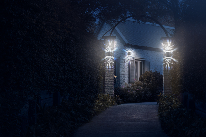 Kinkiet solarny LED z czujnikiem zmierzchu KSZ05