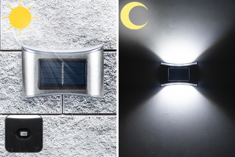 Kinkiet solarny LED z czujnikiem zmierzchu KSZ07