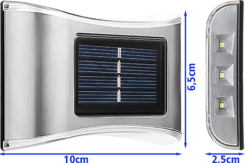 Kinkiet solarny LED z czujnikiem zmierzchu KSZ07