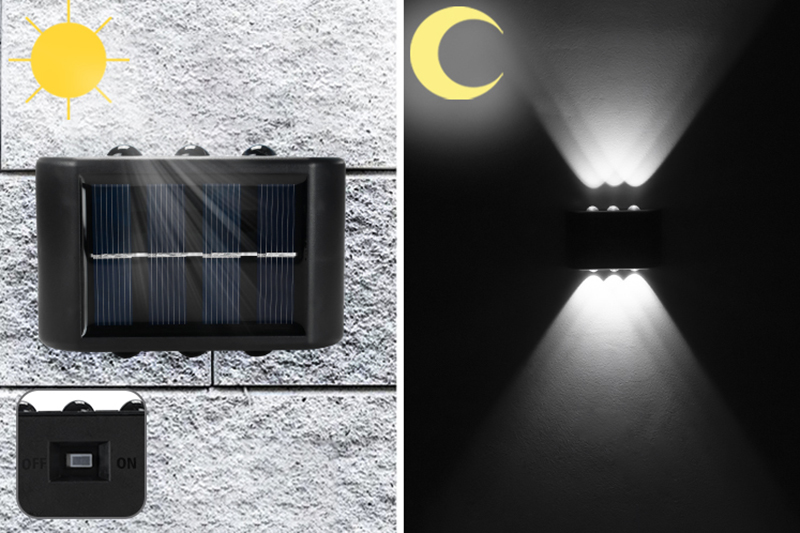 Kinkiet solarny LED z czujnikiem zmierzchu KSZ09