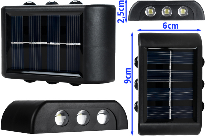 Kinkiet solarny LED z czujnikiem zmierzchu KSZ09