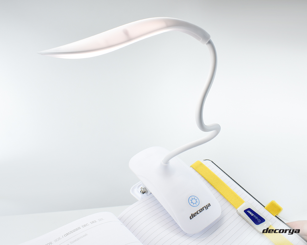 Lampka biurkowa bezprzewodowa LED z klipsem DL05
