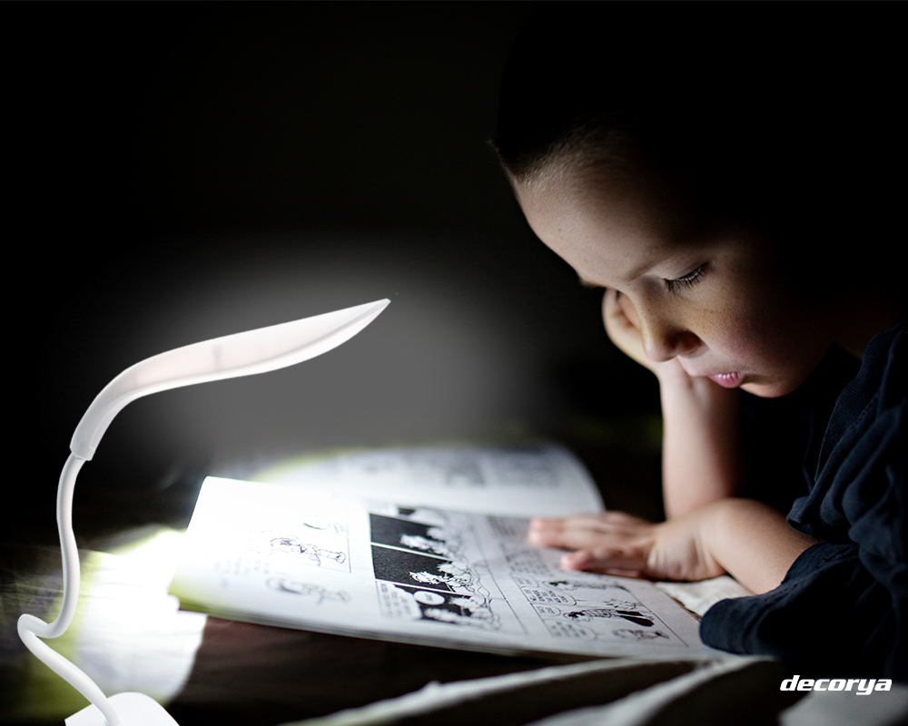 Lampka biurkowa bezprzewodowa LED z klipsem DL05