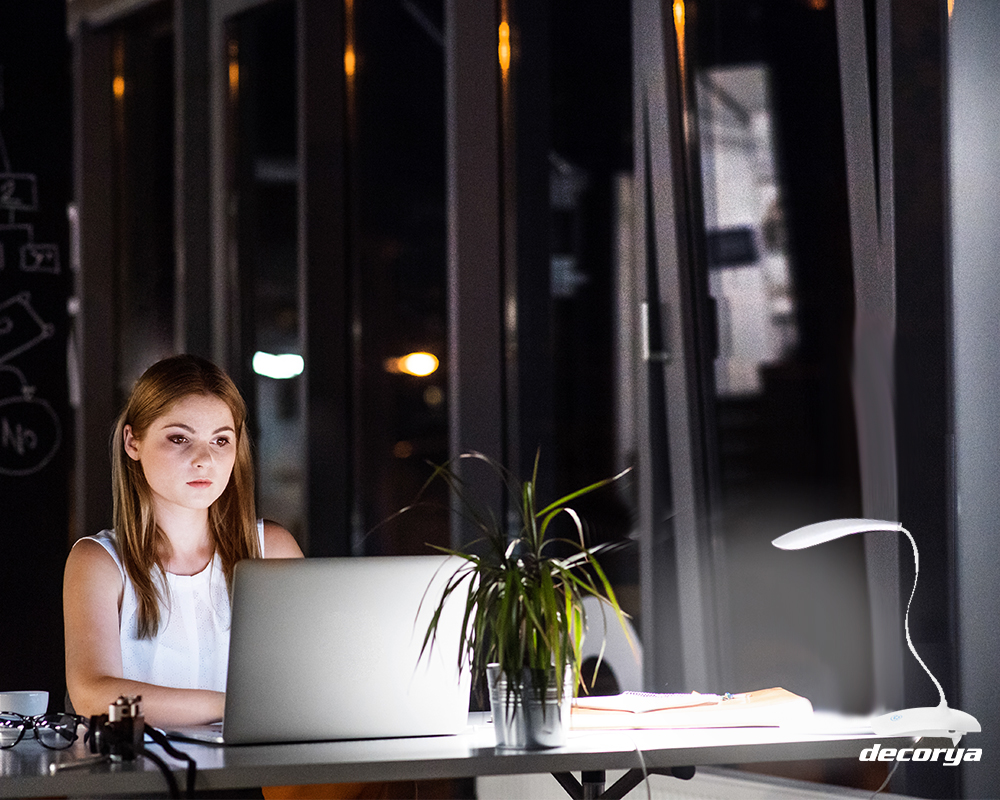 Lampka biurkowa bezprzewodowa LED z klipsem DL05