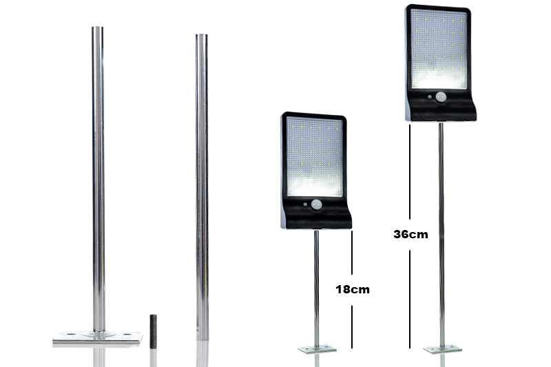 Uliczna lampa solarna LED 18W z czujnikiem ruchu i zmierzchu