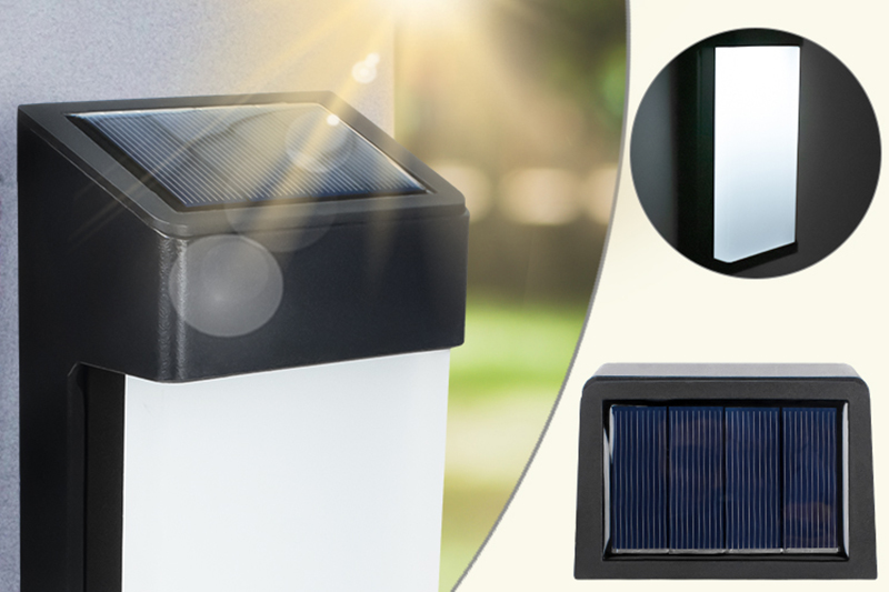 Kinkiet solarny LED z czujnikiem zmierzchu KSZ03