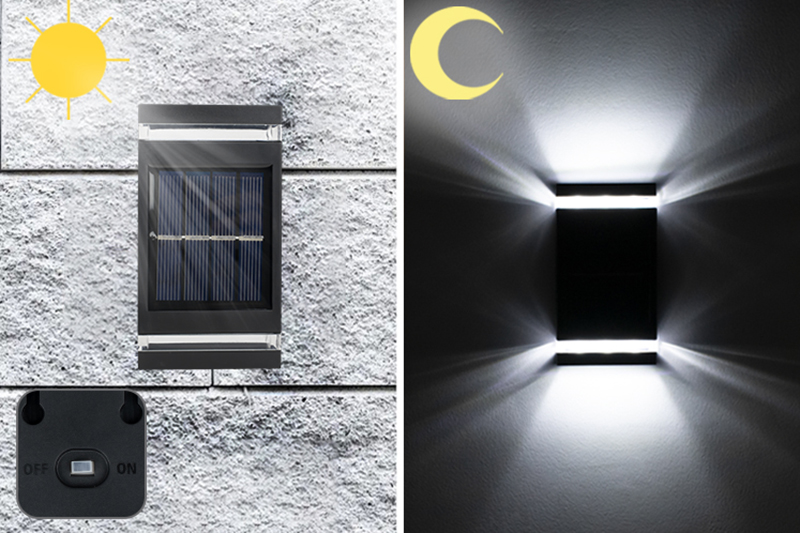 Kinkiet solarny LED z czujnikiem zmierzchu KSZ06