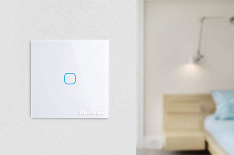 Włącznik światła dotykowy pojedynczy - biały