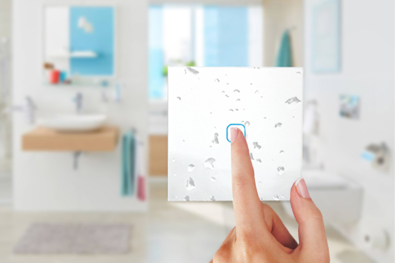 Włącznik światła dotykowy pojedynczy - biały