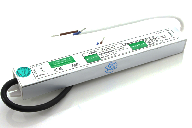 Zasilacz wodoodporny hermetyczny 12V 30W 2.5A