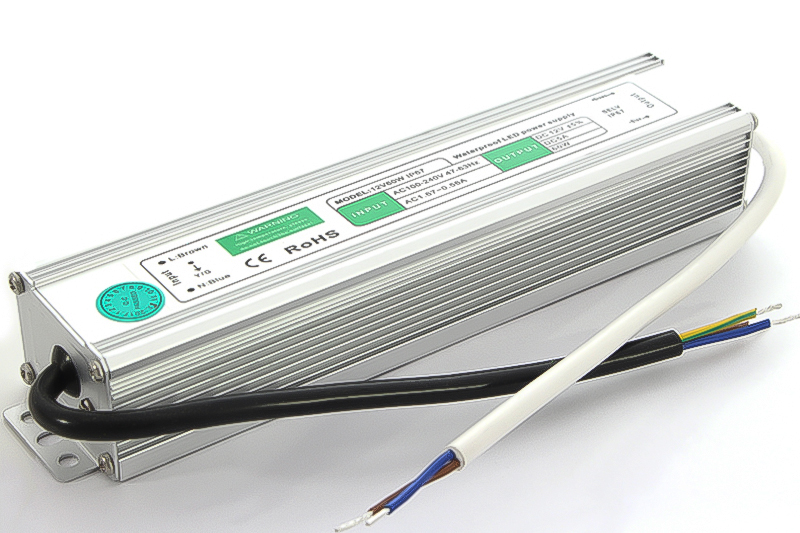Zasilacz wodoodporny hermetyczny 12V 60W 5A