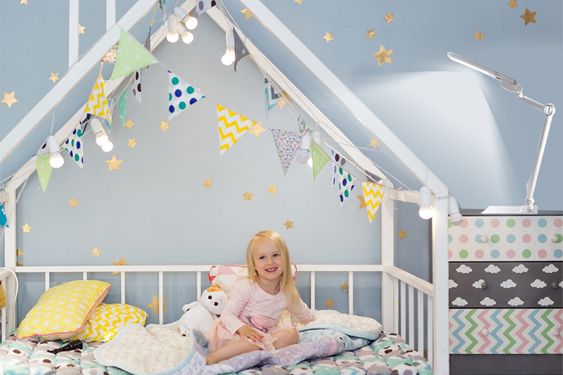 Lampka biurkowa kreślarska LED Crane 10W - biała