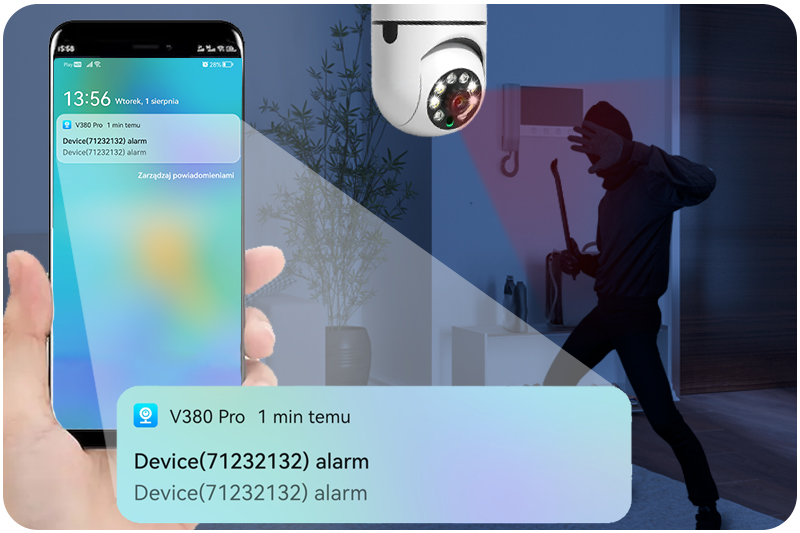 Kamera obrotowa WiFi do monitoringu domu DCZ01