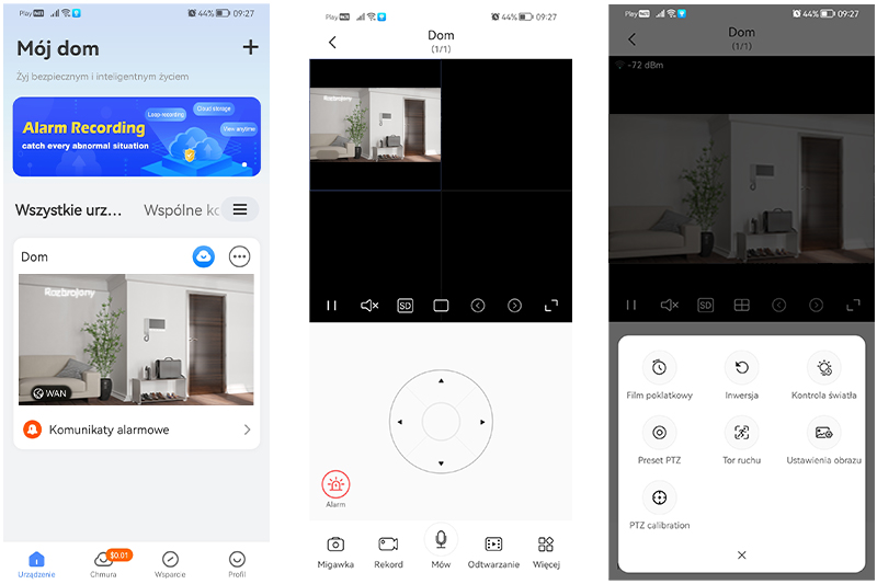 Kamera obrotowa WiFi do monitoringu domu DCZ01