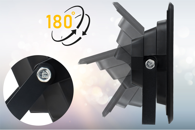 Naświetlacz solarny LED wodoodporny 100W IP67 z pilotem