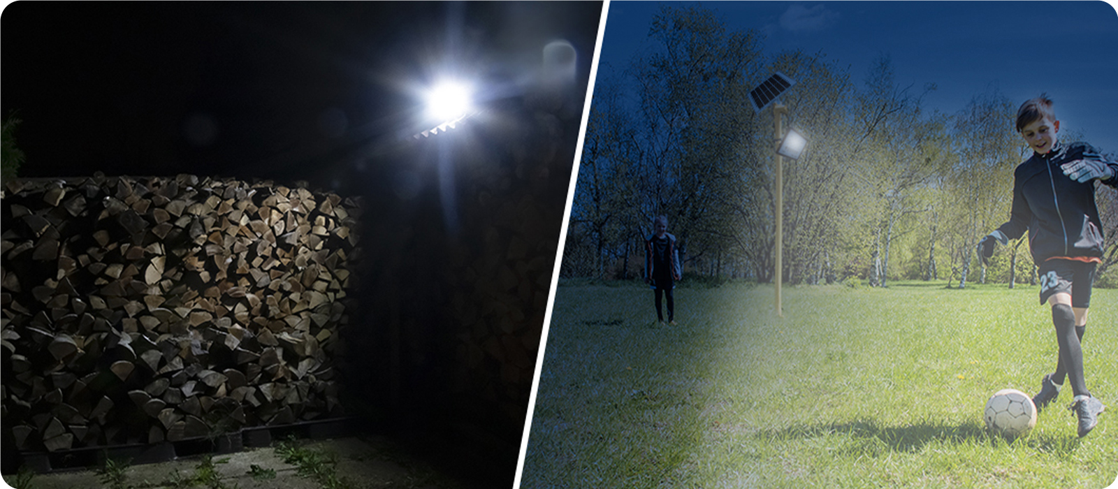 Naświetlacz solarny LED wodoodporny 100W IP67 z pilotem