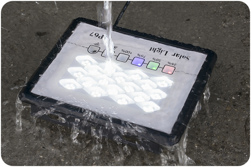 Naświetlacz solarny LED wodoodporny 30W IP67 z pilotem