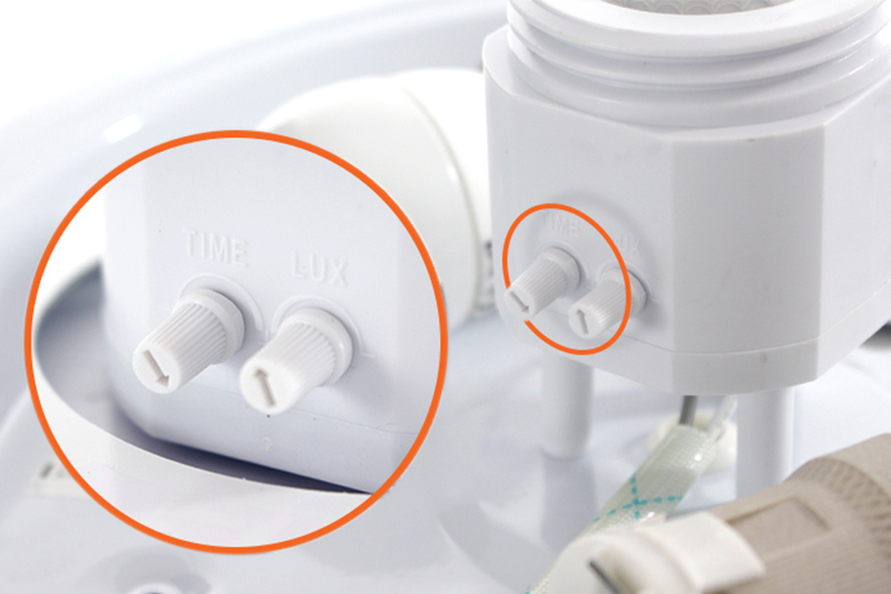 Plafon okrągły 30cm z czujnikiem ruchu i zmierzchu 2xE27 230V