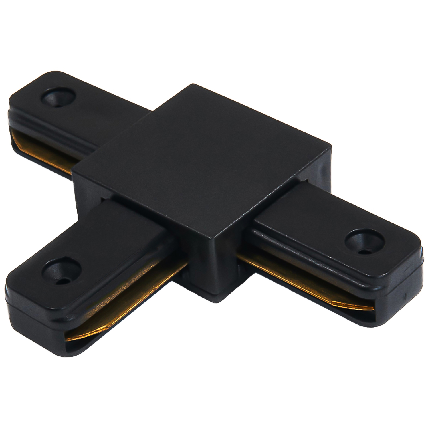 shopT_BK_min01 Łącznik do szynoprzewodów typ T krzyżowy - czarny