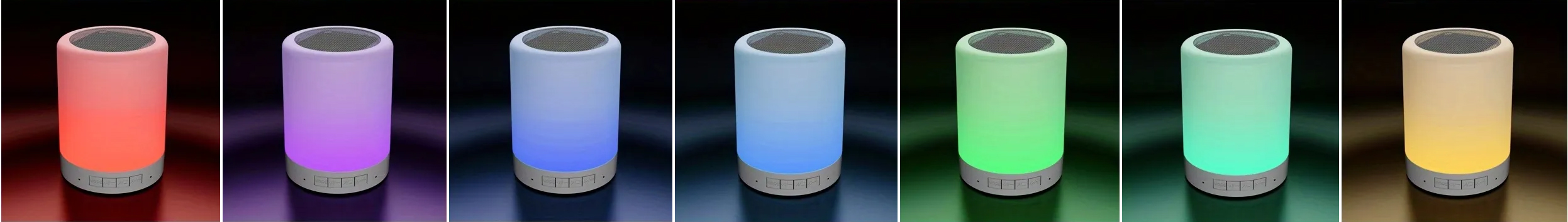 Bezprzewodowa lampka dotykowa RGB z głośnikiem Bluetooth