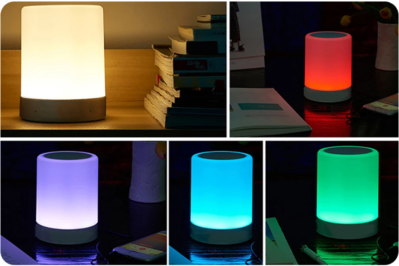 Bezprzewodowa lampka dotykowa RGB z głośnikiem Bluetooth