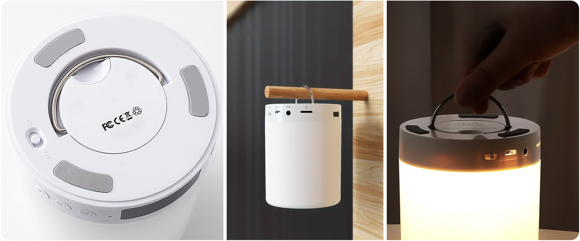 Bezprzewodowa lampka dotykowa RGB z głośnikiem Bluetooth