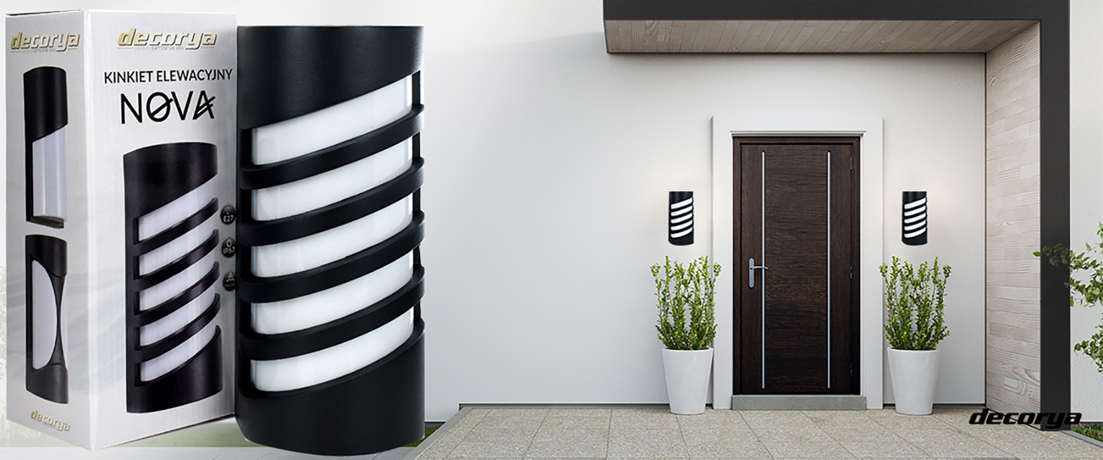 Kinkiet zewnętrzny Nova Mirror 40W E27 230V