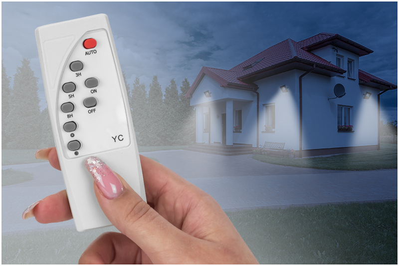 Naświetlacz solarny LED 10W IP65 z czujnikiem zmierzchu