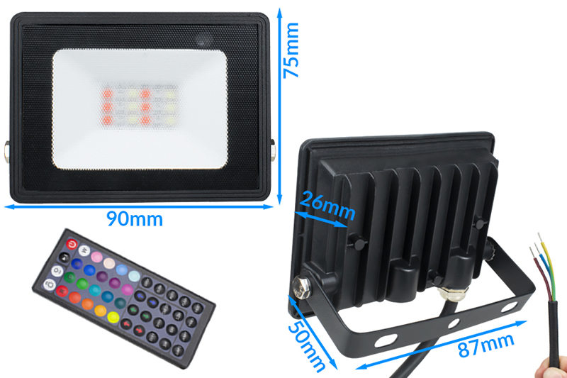 Naświetlacz LED RGB 10W 1200lm