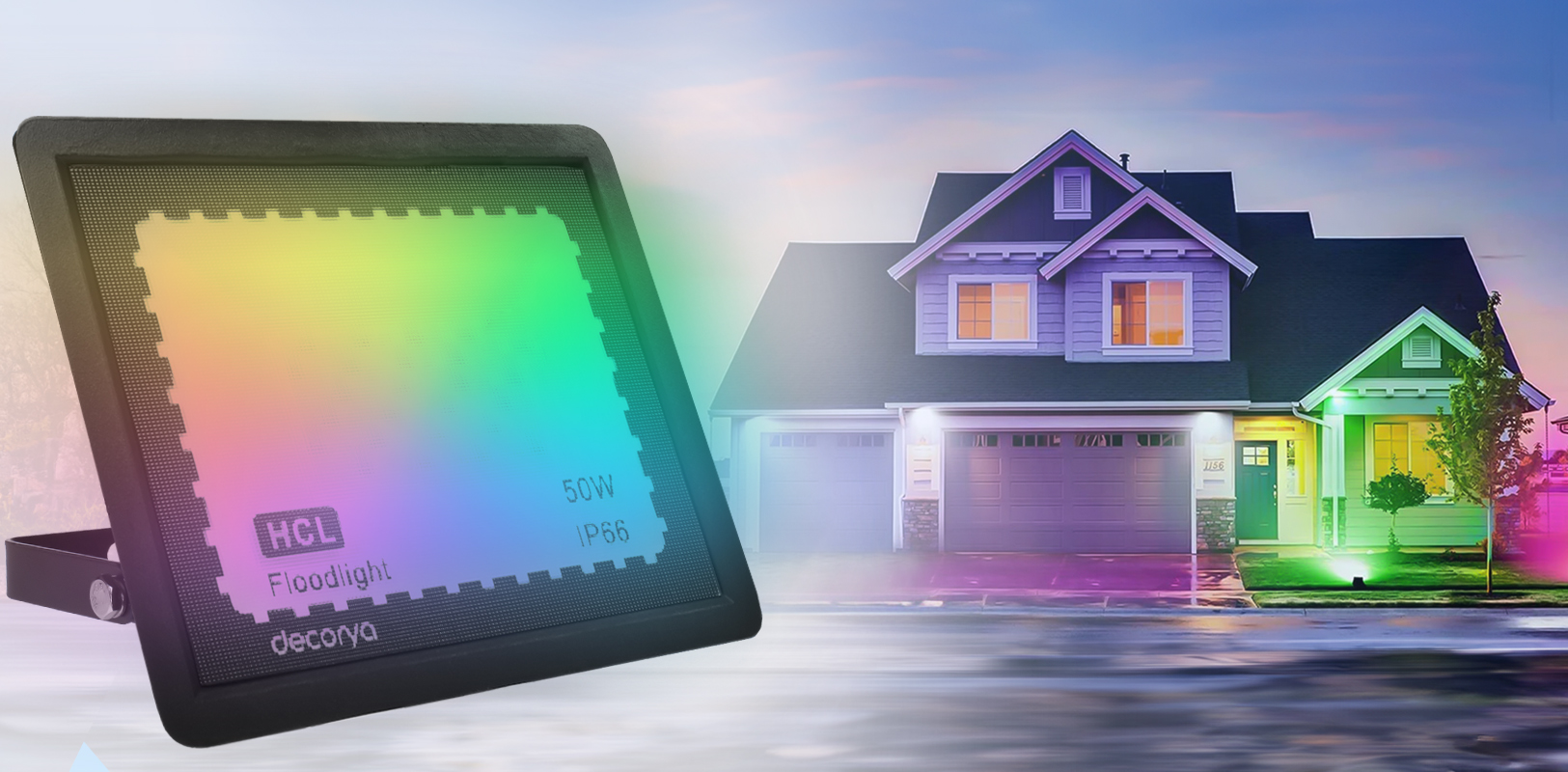 Naświetlacz reflektor LED Decorya RGB 50W 6000lm IP66