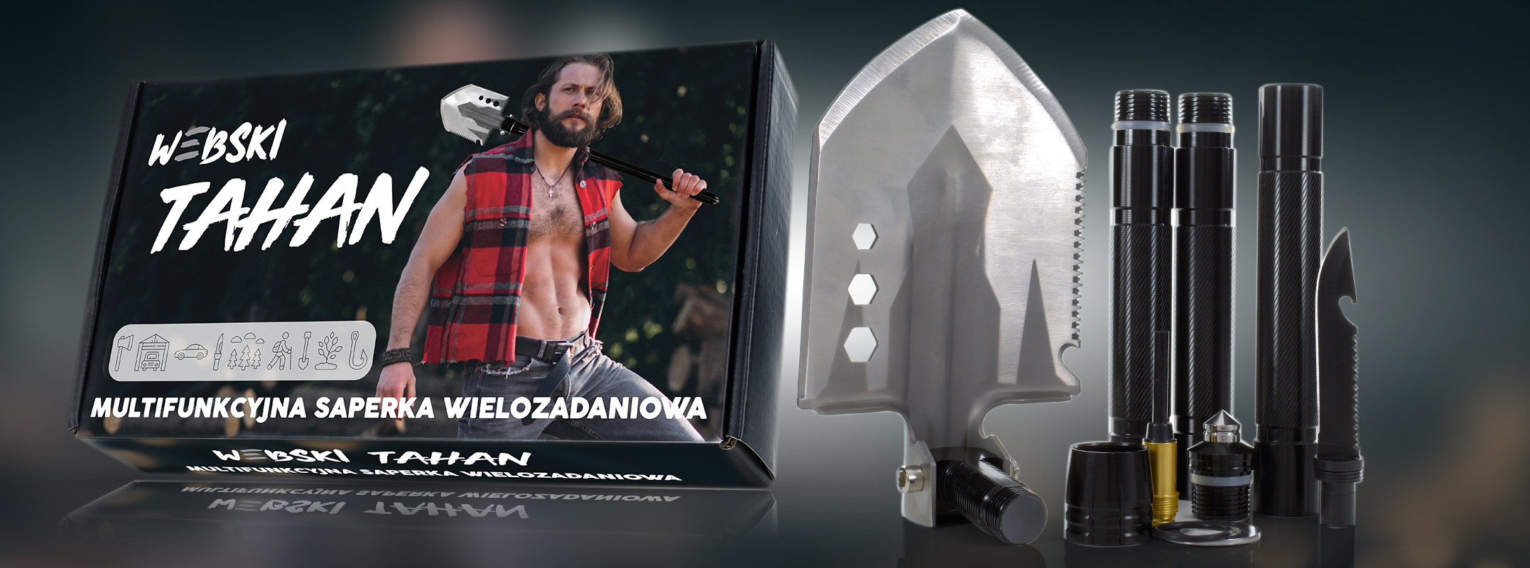 Saperka wojskowa wielofunkcyjna Tahan 12w1