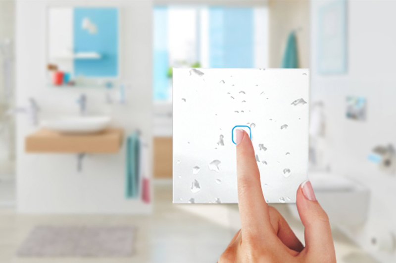 Włącznik światła dotykowy pojedynczy WiFi Tuya – biały